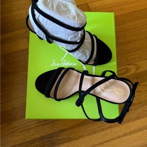 Sam Edelman Black Strappy Heels